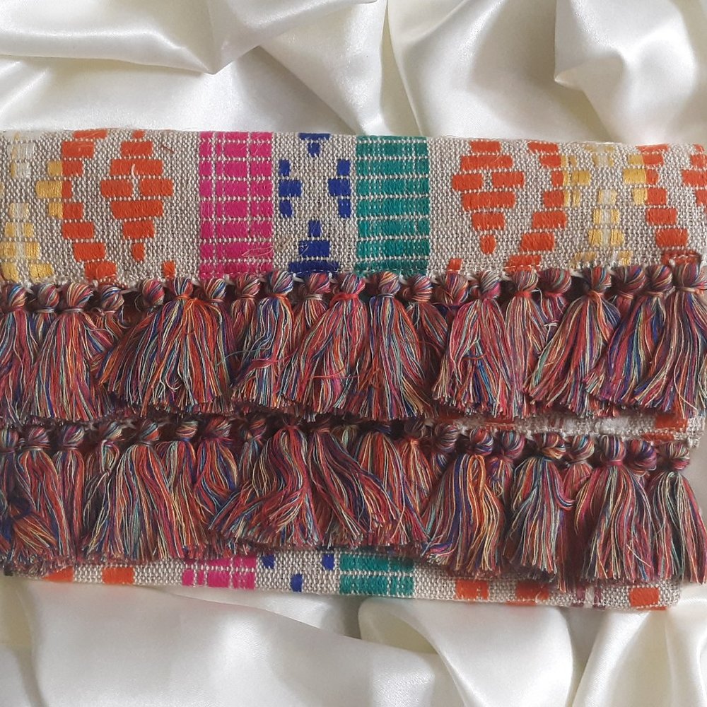Casa Amarosa Fiesta Boho Tassel Clutch